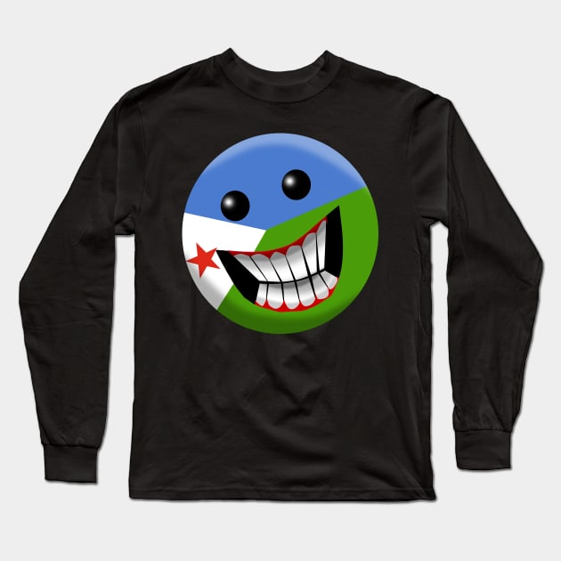 Djibouti Long Sleeve T-Shirt by Wickedcartoons